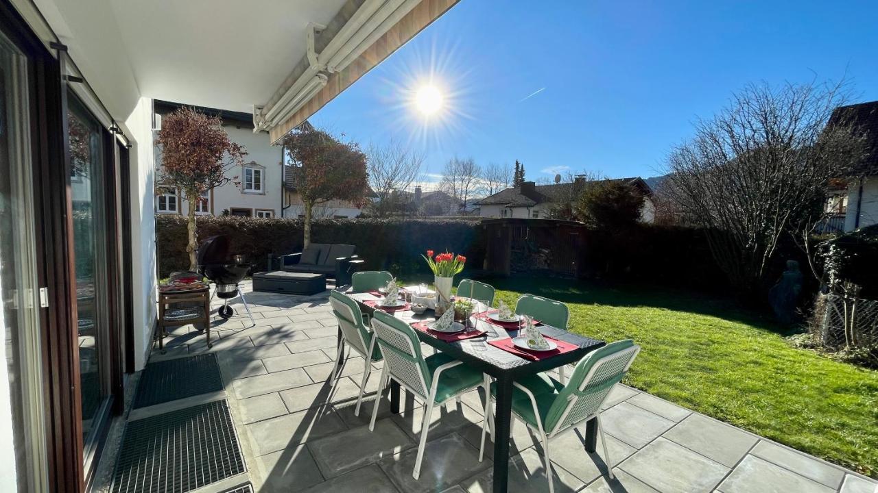 Large Holiday Apartment With Sauna, Terrace, Garden And Open Fireplace Lenggries Exteriér fotografie